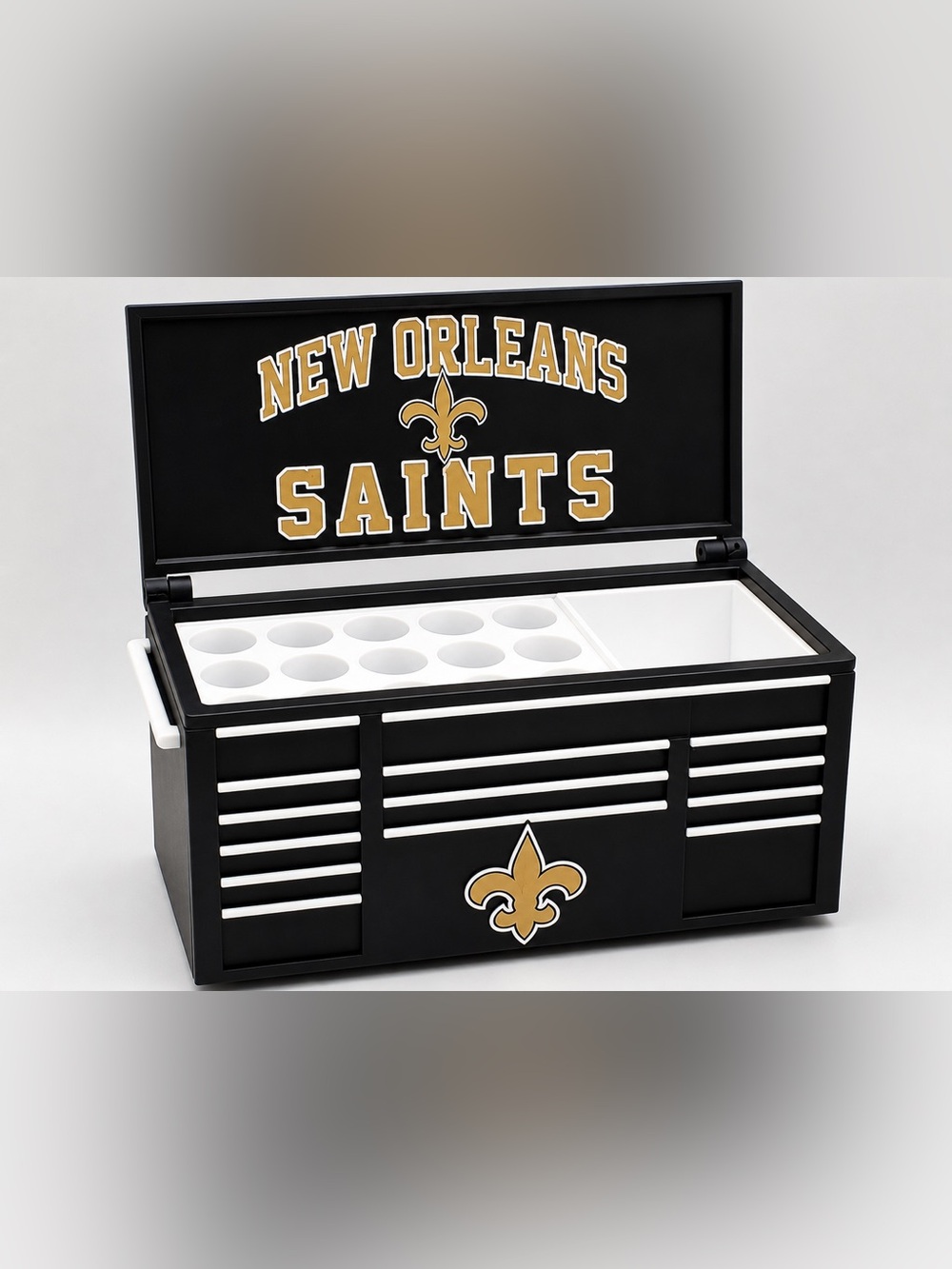 New Orleans Saints Mini Toolbox Pen And Trinket Holder Desk Top Organizer